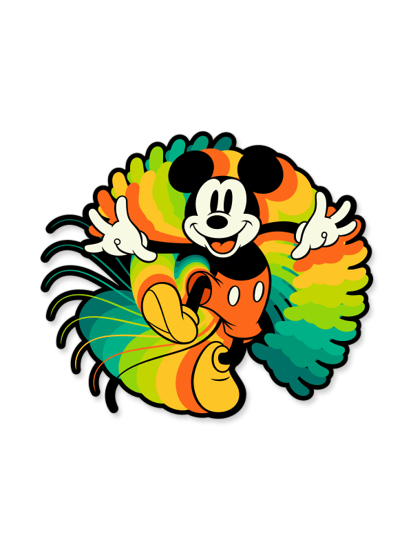 Groovy Mickey - Disney Official Sticker