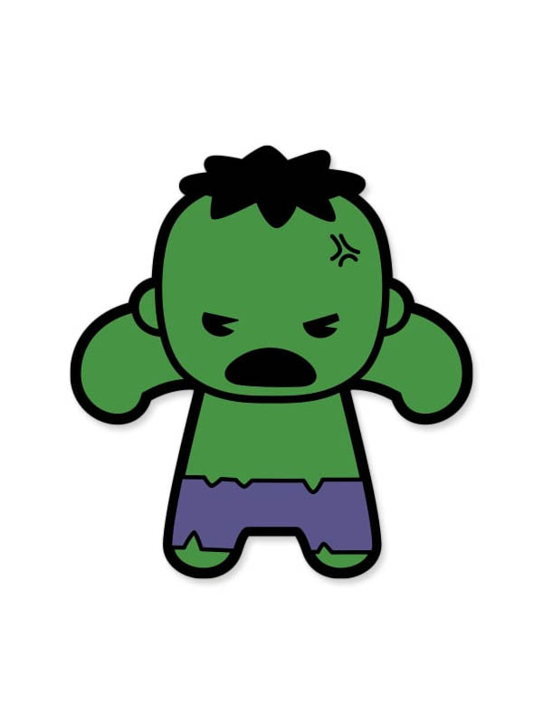 Hulk Chibi - Marvel Official Sticker