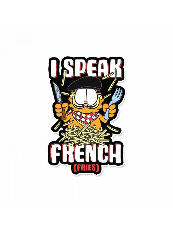 I Speak French Fries - Garfield Official Sticker