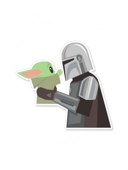 Mando And The Child - Star Wars Official Sticker