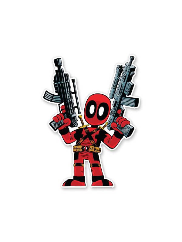 Kawaii Deadpool - Deadpool Official Sticker