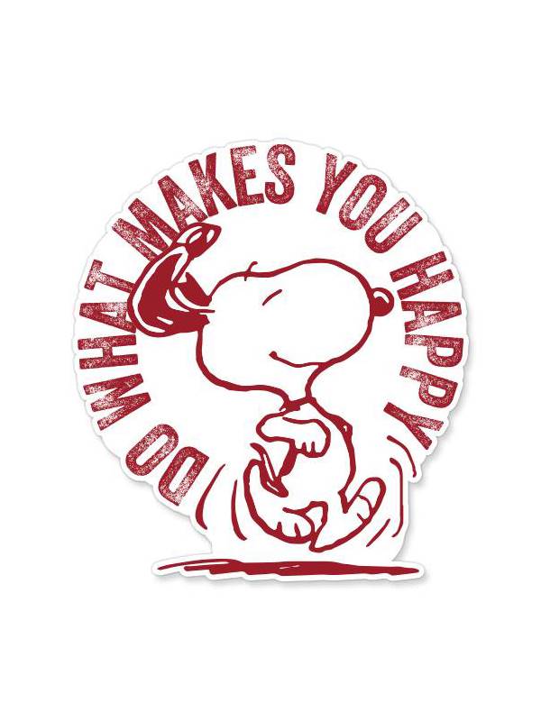 Do What Makes You Happy - Peanuts Official Sticker