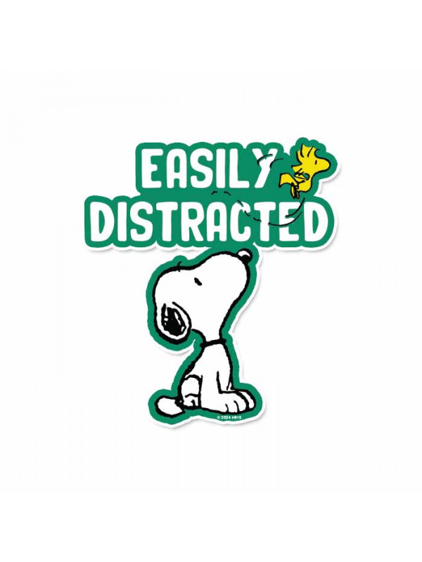 Easily Distracted - Peanuts Official Sticker