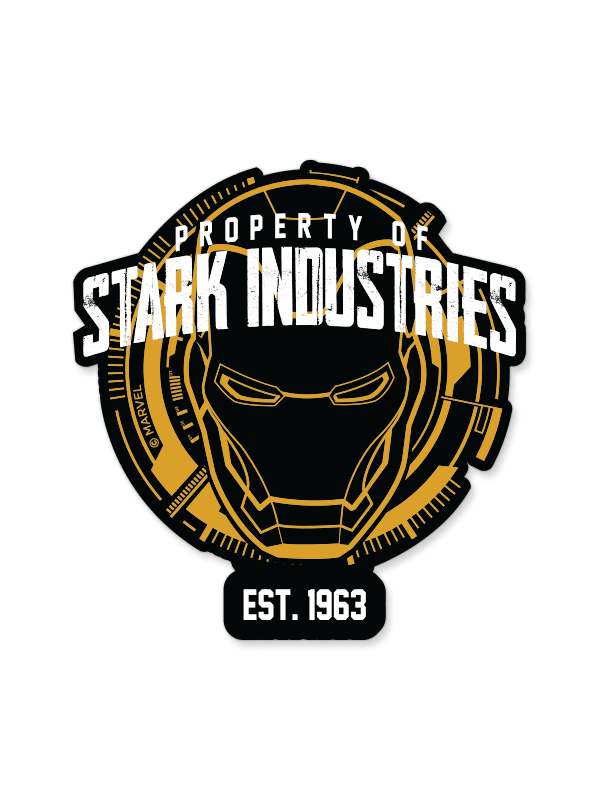 Property Of Stark Industries, Marvel Official Sticker