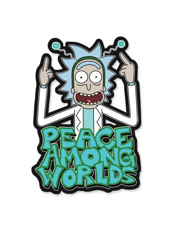 Peace Among Worlds - Rick And Morty Official Sticker