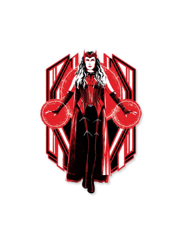 Scarlet Witch Sticker, Official Marvel Sticker