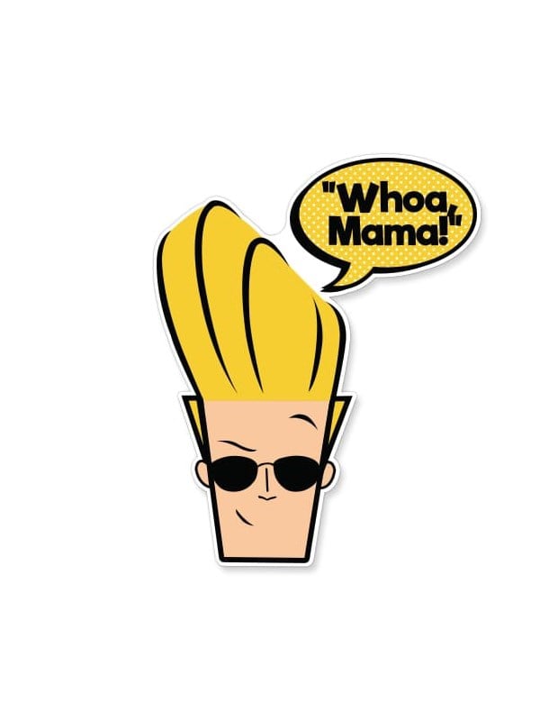 Whoa Mama - Johnny Bravo Official Sticker