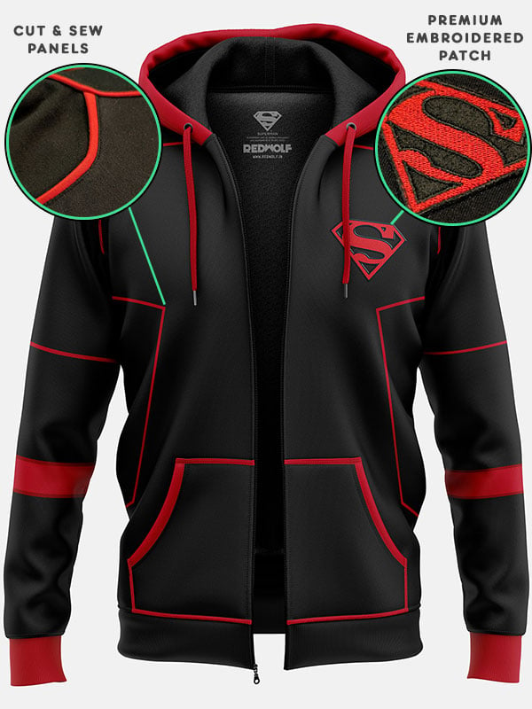 Black Superman Emblem - Superman Official Hoodie