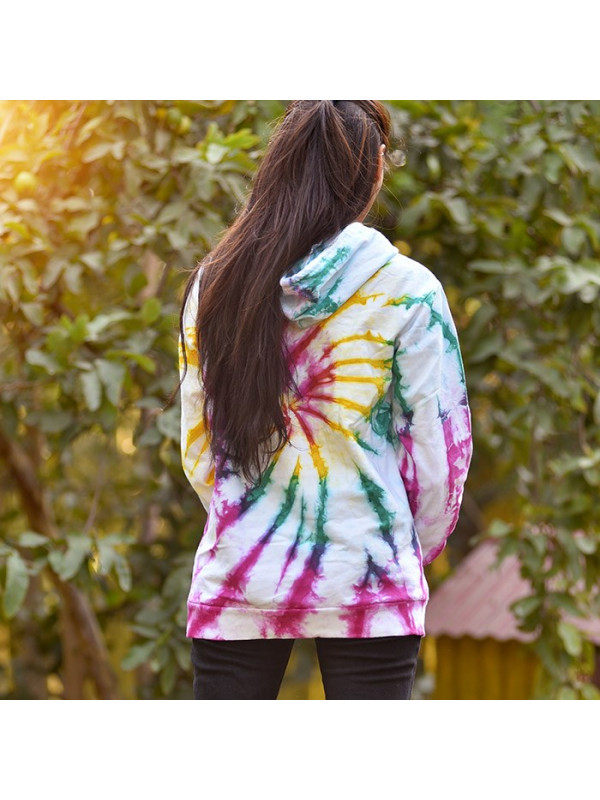 Tie Dye Rainbow Swirl Hoodie Redwolf Basics Redwolf