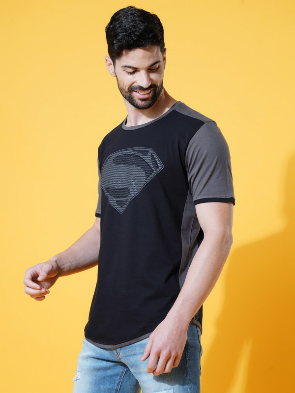 Man Of Steel Superman Official Drop Cut T shirt Redwolf