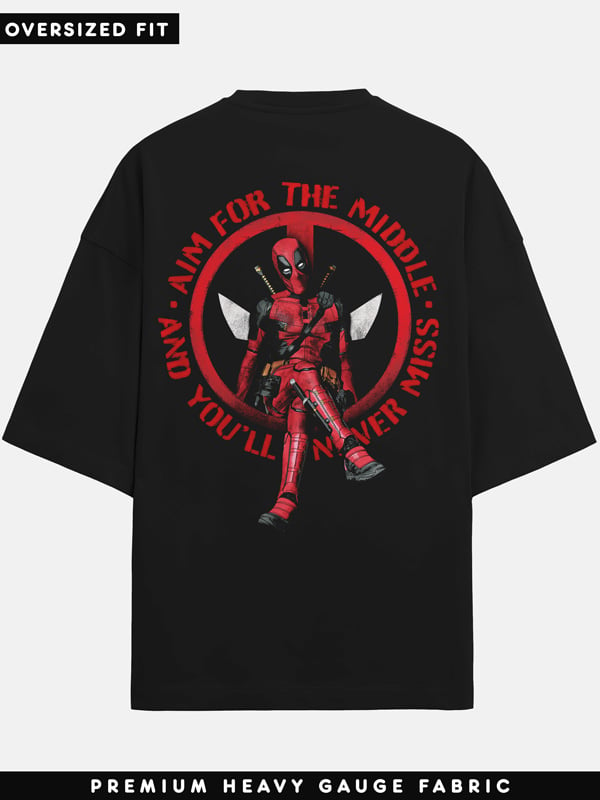 Aim For The Middle - Marvel Official Oversized T-shirt