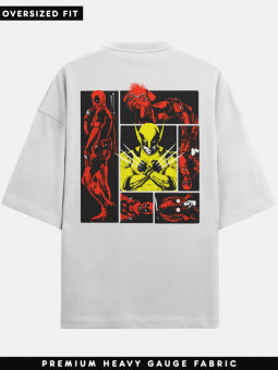 Deadpool Variants Vs. Wolverine - Marvel Official Oversized T-shirt