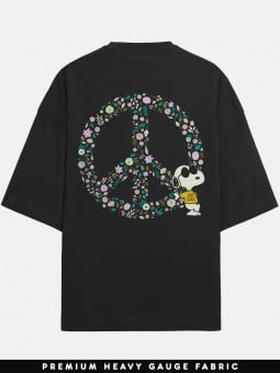 Peace & Love - Peanuts Official Oversized T-shirt