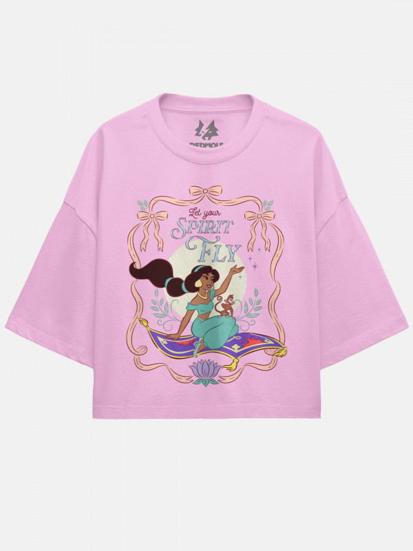 Let The Spirit Fly - Disney Official Oversized Cropped T-shirt