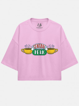 Central Perk - Friends Official Oversized Cropped T-shirt