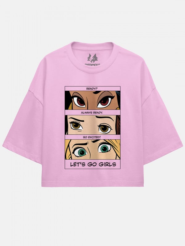 Let's Go Girls - Disney Official Oversized Cropped T-shirt