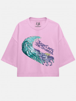 Fear Can't Be Trusted - Disney Official Oversized Cropped T-shirt