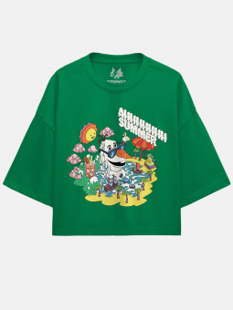 Ahhhhhh Summer - Disney Official Oversized Cropped T-shirt