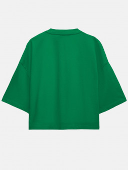 Redwolf Basics: Green - Oversized Cropped T-shirt