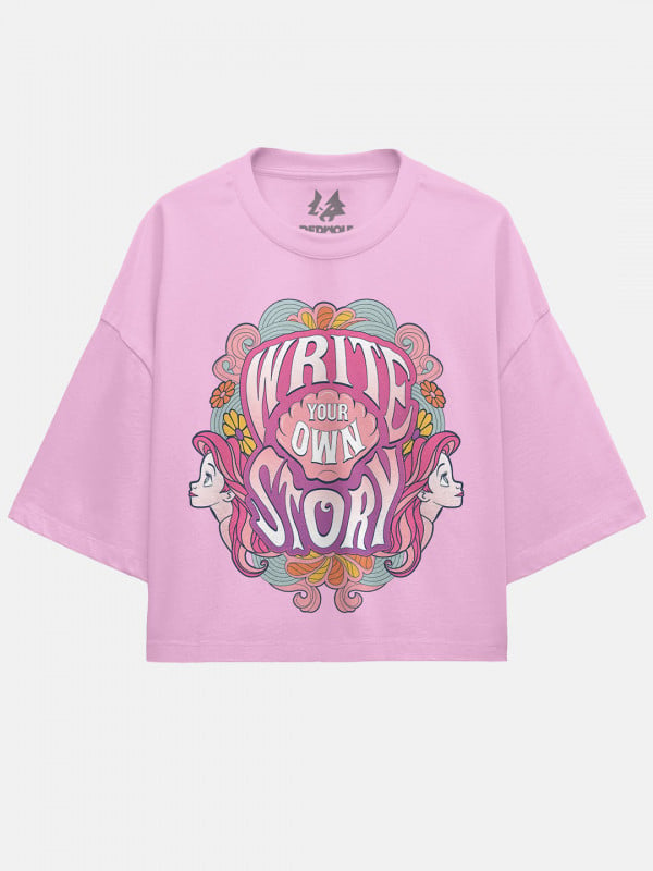 Write Your Own Story - Disney Official Oversized Cropped T-shirt