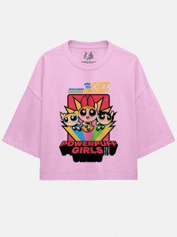 Are You Puff Enough? - The Powerpuff Girls Official Oversized Cropped T-shirt