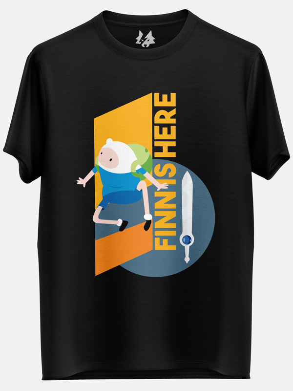 Finn Is Here - Adventure Time Official T-shirt