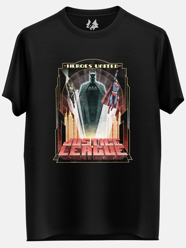 Heroes United - Justice League Official T-shirt