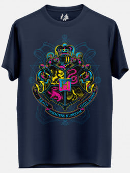 Hogwarts Crest: Neon Logo - Harry Potter Official T-shirt