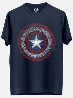 Captain America: Shield Sketch - Marvel Official T-shirt