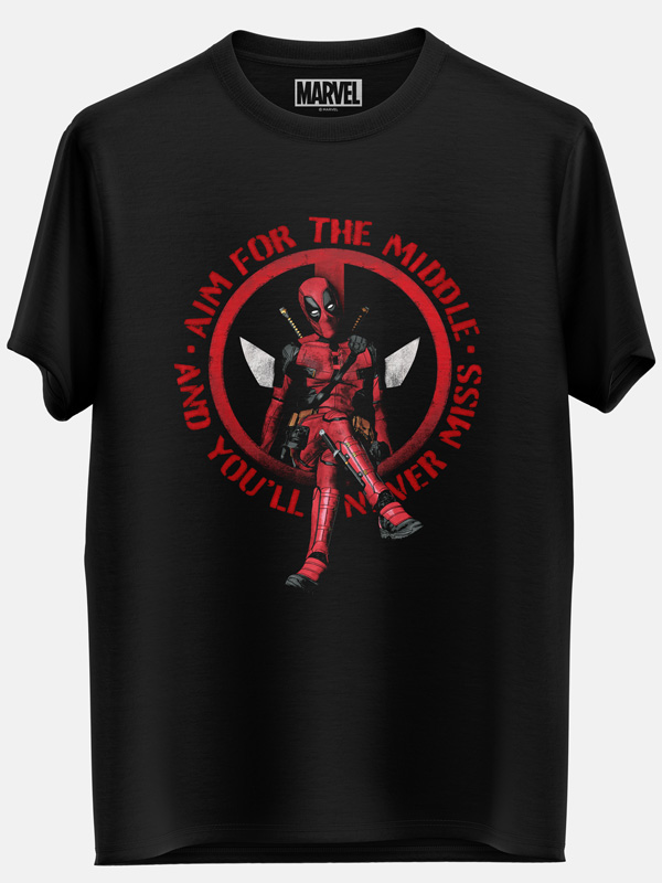 Aim For The Middle - Marvel Official T-shirt