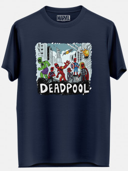 Battle Of New York (Deadpool's Version) - Marvel Official T-shirt
