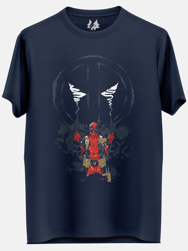 Deadpool Smoke T-shirt | Marvel Official Merchandise | Redwolf