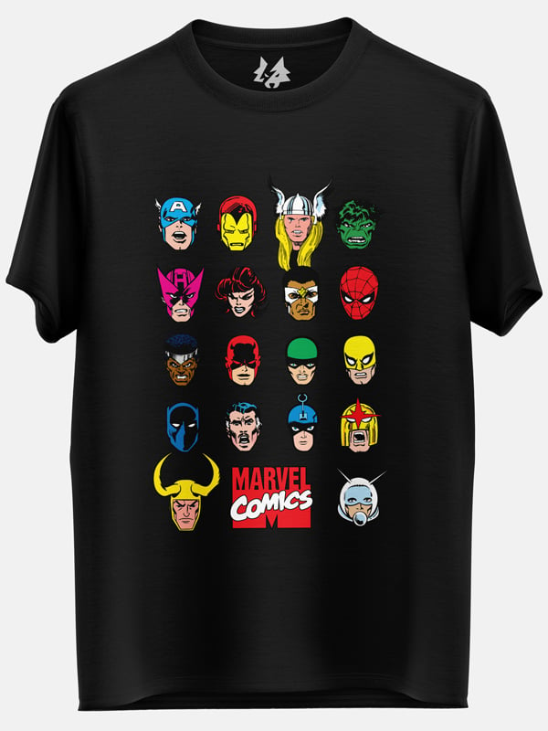 Marvel: Retro Characters - Marvel Official T-shirt