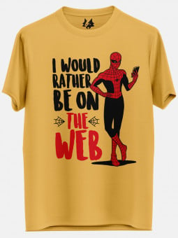 Rather Be On The Web - Marvel Official T-shirt