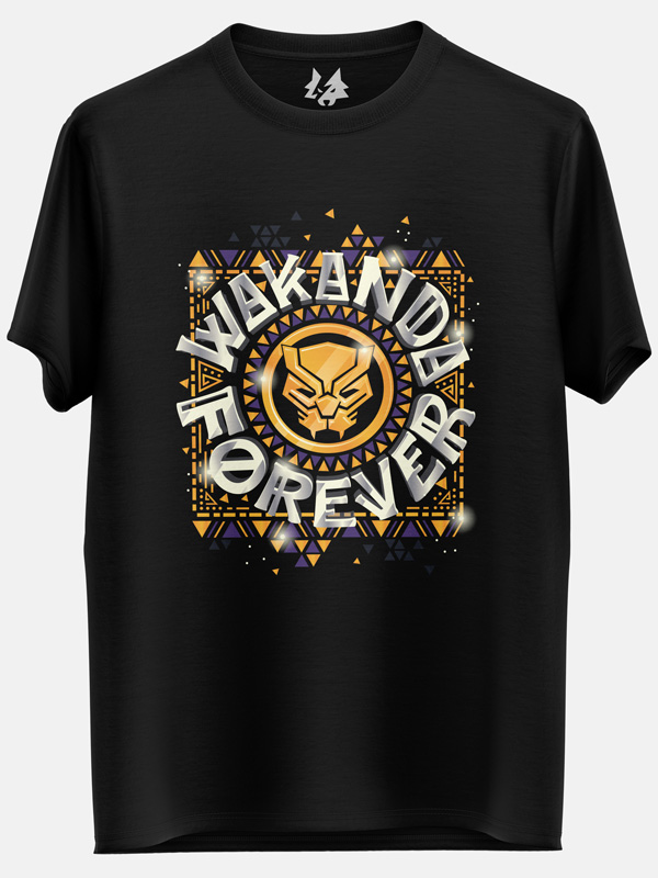 Wakanda Forever Emblem - Marvel Official T-shirt