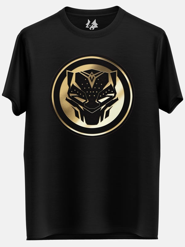 Wakanda Forever: Gold Logo - Marvel Official T-shirt