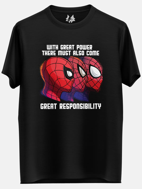 With Great Power Comes Great Responsibility - Marvel Official T-shirt