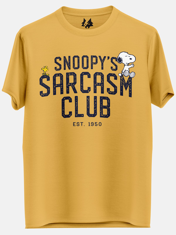 Snoopy's Sarcasm Club - Peanuts Official T-shirt