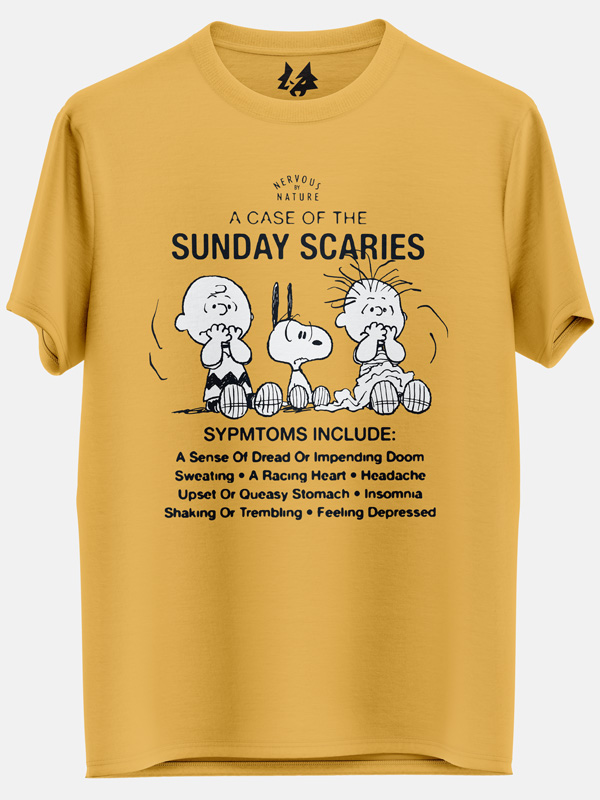 Peanuts Sunday Scaries - Peanuts Official Tshirt