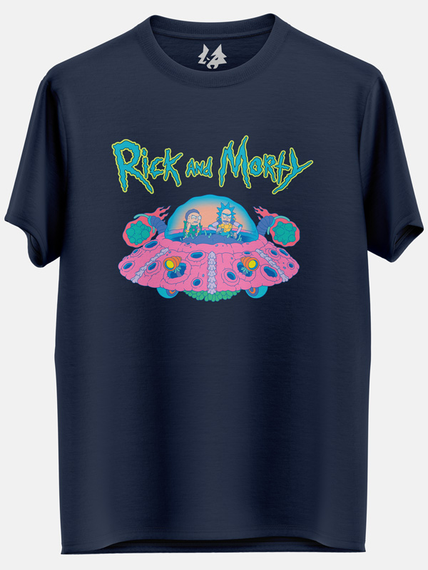 rick and morty spaceship t shirt