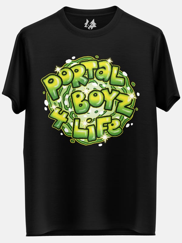 Portal Boyz 4 Life - Rick And Morty Official T-shirt