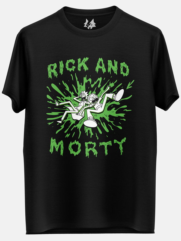 Slimy Rick & Morty - Rick And Morty Official T-shirt