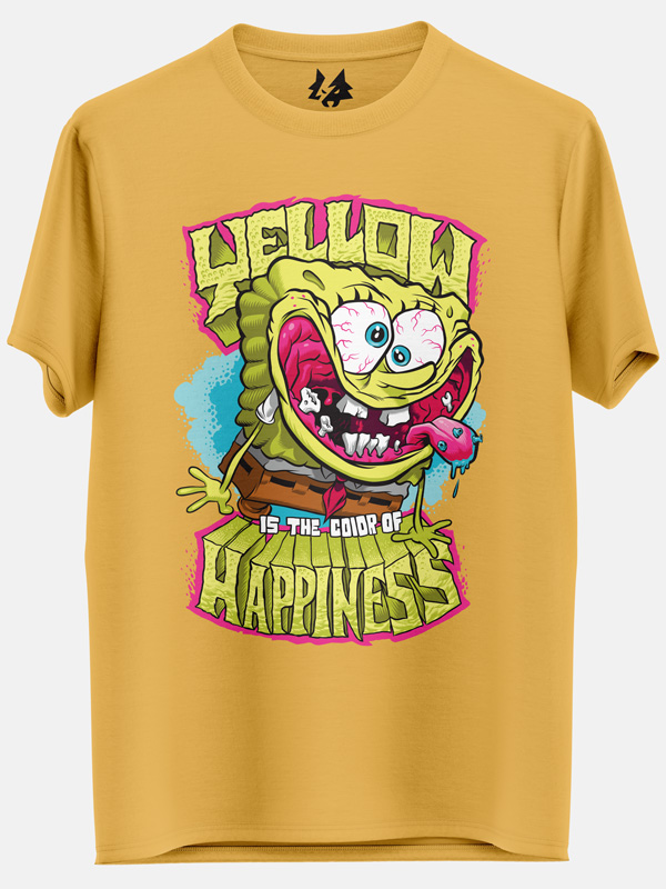 Yellow Is The Colour Of Happiness - SpongeBob SquarePants Official T-shirt