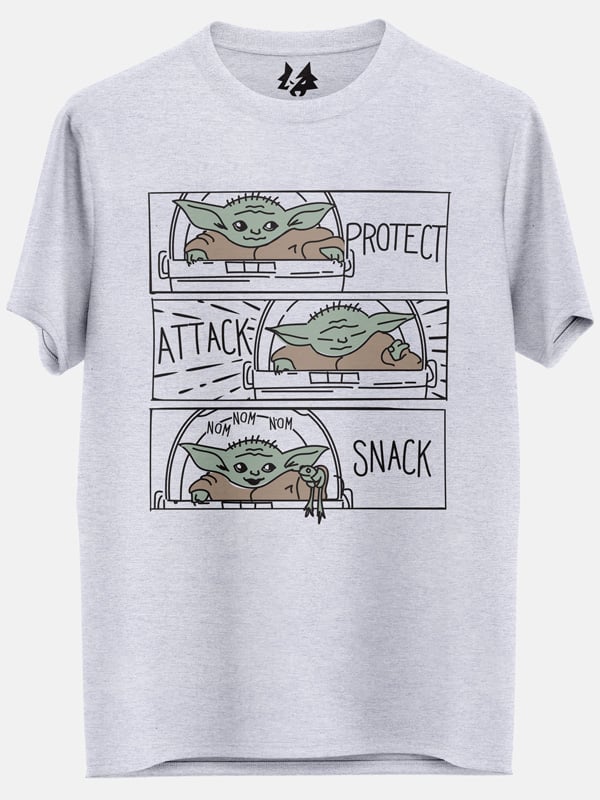 Protect, Attack, Snack - Star Wars Official T-shirt