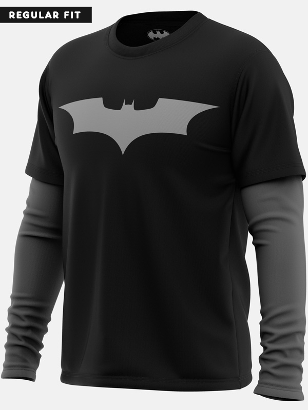 The Dark Knight Logo Full Sleeve T-shirt | Official Batman Full Sleeve ...