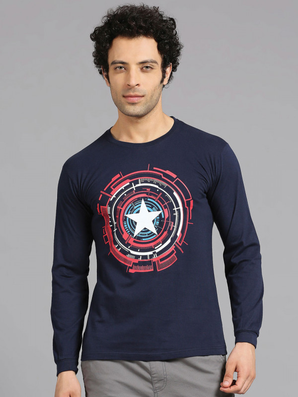 Captain america full sleeve t shirt online sale