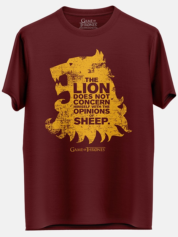 The Lion And The Sheep - Game Of Thrones Official T-shirt