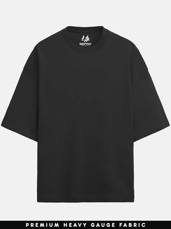 Redwolf Basics: Black Oversized T-shirt