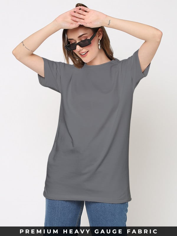 Steel Grey Oversized T-shirt, Redwolf Basics