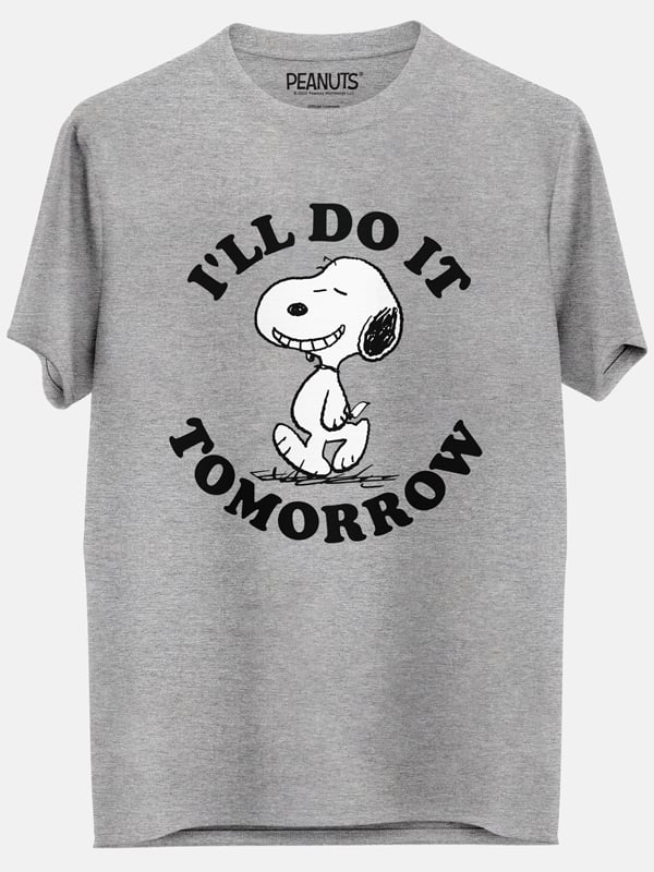 Do It Tomorrow - Peanuts Official T-shirt